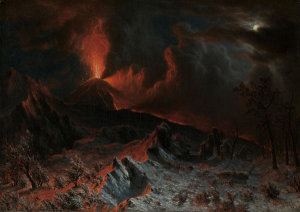 Albert Bierstadt - Mount Vesuvius at Midnight, 1868