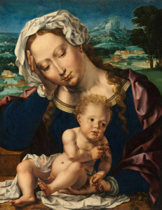 Jan Gossaert - Virgin and Child in a Landscape, 1531