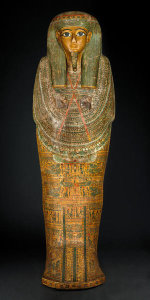 Egypt, Thebes, Third Intermediate Period - Coffin of Bakenmut - Exterior, c. 1000-900 BC