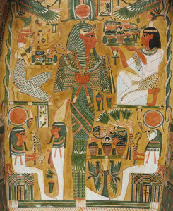 Egypt, Thebes, Third Intermediate Period - Coffin of Bakenmut (interior detail), c. 1000-900 BC