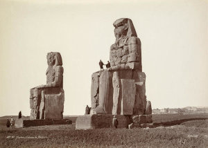 Henri Béchard - Thebes, The Colossi of Memnon, 1870s