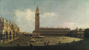 Attributed to Bernardo Bellotto - Piazza San Marco, Venice, c. 1740
