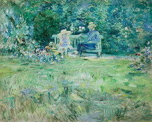 Berthe Morisot - The Lesson in the Garden (La leçon dans le jardin), 1886
