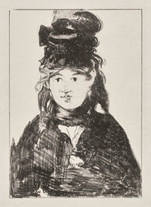Édouard Manet - Berthe Morisot in Black, about 1872–74