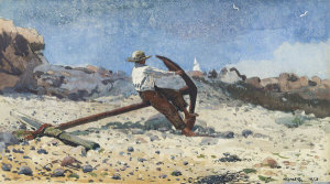 Winslow Homer - Boy with Anchor, 1873