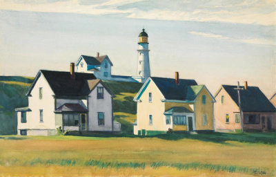 Edward Hopper - Lighthouse Village (also known as Cape Elizabeth), 1925