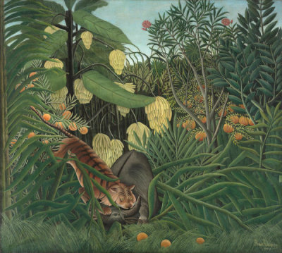 Henri Rousseau - Fight between a Tiger and a Buffalo, 1908