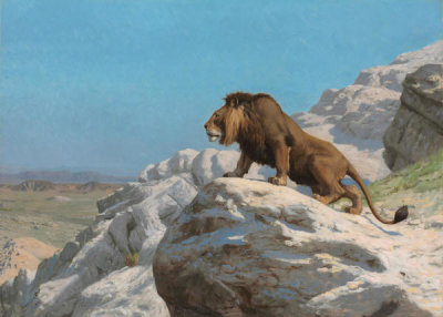 Jean-Léon Gérôme - Lion on the Watch, c. 1885
