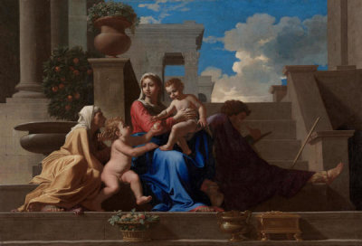 Nicolas Poussin - The Holy Family on the Steps, 1648