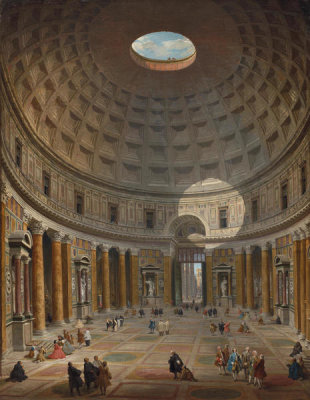 Giovanni Paolo Panini - Interior of the Pantheon, Rome, 1747