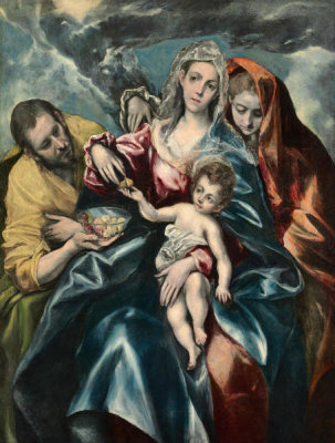 El Greco - The Holy Family with Mary Magdalen, c. 1590-1595