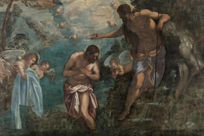 Tintoretto - Baptism of Christ, 1580s