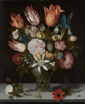 Ambrosius Bosschaert the Elder - Flowers in a Glass, 1606