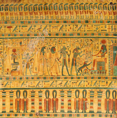 Egypt, Thebes, Third Intermediate Period - Coffin of Bakenmut (exterior detail), c. 1000-900 BC