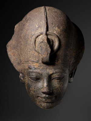 Egypt, New Kingdom, Dynasty 18 - Head of Amenhotep III Wearing the Blue Crown, c. 1391-1353 B