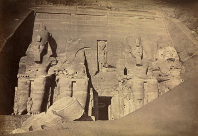 Antonio Beato - Temple of Ramesses II, Abu Simbel, c. 1860s