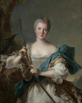 Jean-Marc Nattier - Portrait of a Woman as Diana, 1752