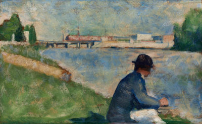 Georges Seurat - Study for “Bathers at Asnières”, c. 1883-1884