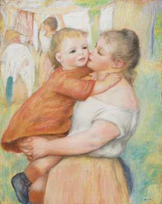 Pierre-Auguste Renoir - Mother and Child, 1886