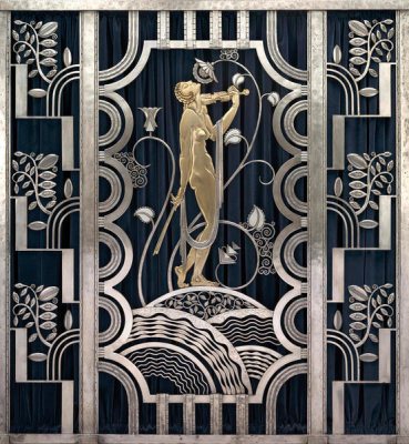Paul Fehér, for Rose Iron Works, Inc. - Muse with Violin Screen, 1930