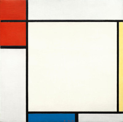 Piet Mondrian - Composition with Red, Yellow, and Blue, 1927