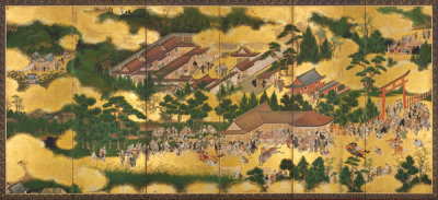 Tosa School, Japan - Horse Races at Kamo, c. 1634-44