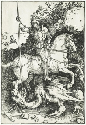 Albrecht Dürer - Saint George Killing the Dragon, 1500s