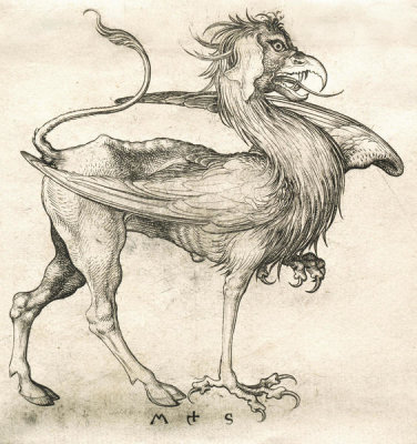 Martin Schongauer - The Griffin, 1400s