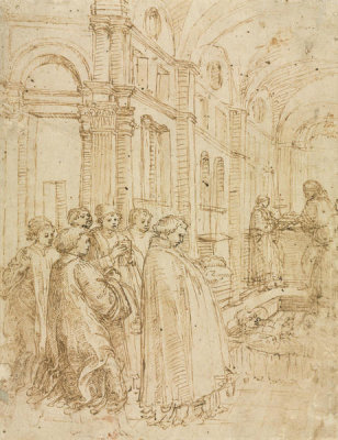 Filippo Lippi - The Funeral of Saint Stephen, c. 1460