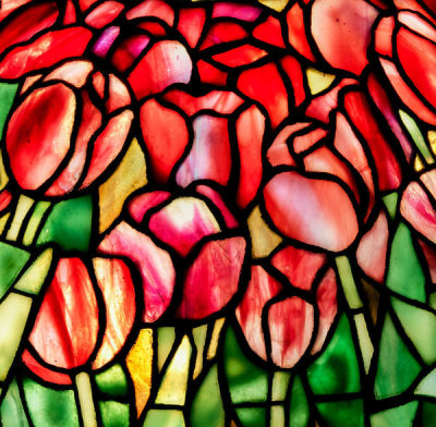 Tiffany Glass and Decorating Co. - Tulip Table Lamp (detail), c. 1900
