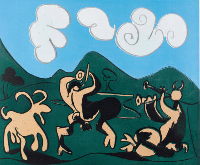 Pablo Picasso - Fauns and Goat, 1959