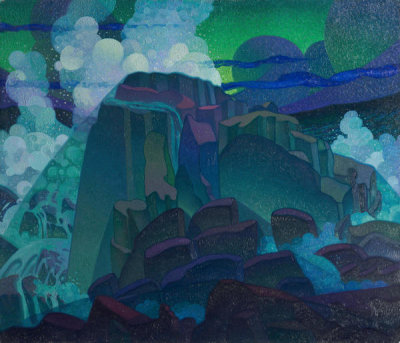 Raymond Jonson - Rock at Sea, 1920-1922