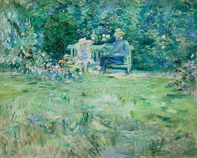 Berthe Morisot - The Lesson in the Garden (La leçon dans le jardin), 1886