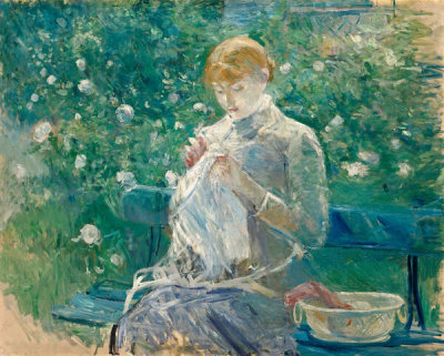 Berthe Morisot - Young Woman Sewing, 1881