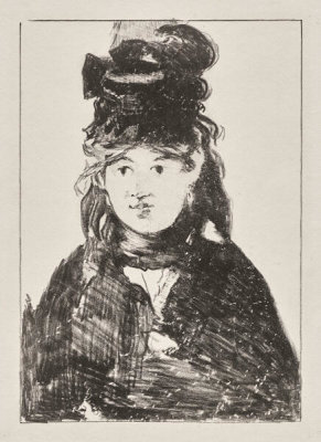 Édouard Manet - Berthe Morisot in Black, about 1872–74